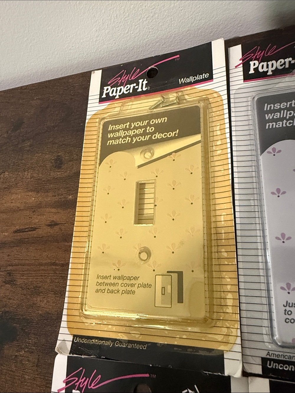 Lot of 6 Style Paper-It Wallplate Switch Cover Duplex Match Your Own Decor 1998 - Picture 6 of 10